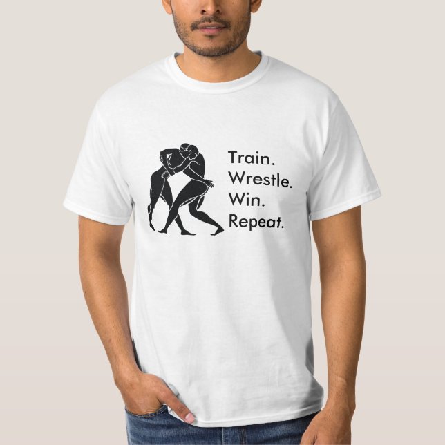 Camiseta Fórmula ganadora de lucha deportiva de atleta grie (Anverso)