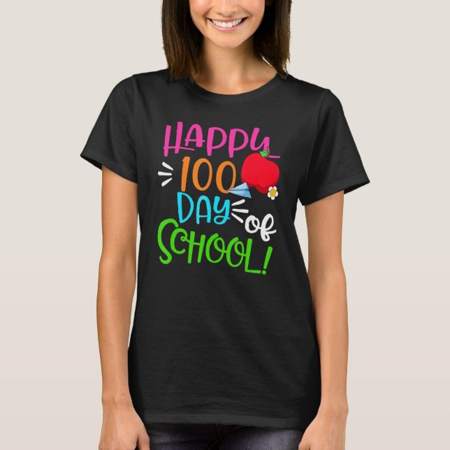 Camiseta Fórmula Matemática 100 Días De Chica Escolar De Ma (Anverso)