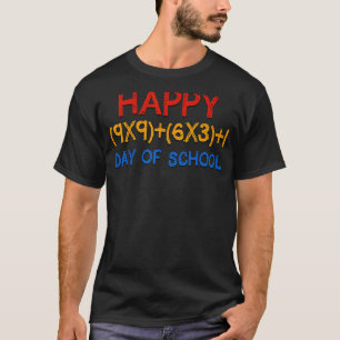 Camiseta Fórmula Matemática 100 Días De Chica Escolar De Ma