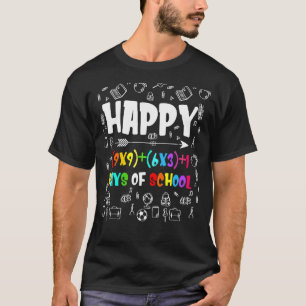 Camiseta Fórmula Matemática 100 Días De Chica Escolar De Ma