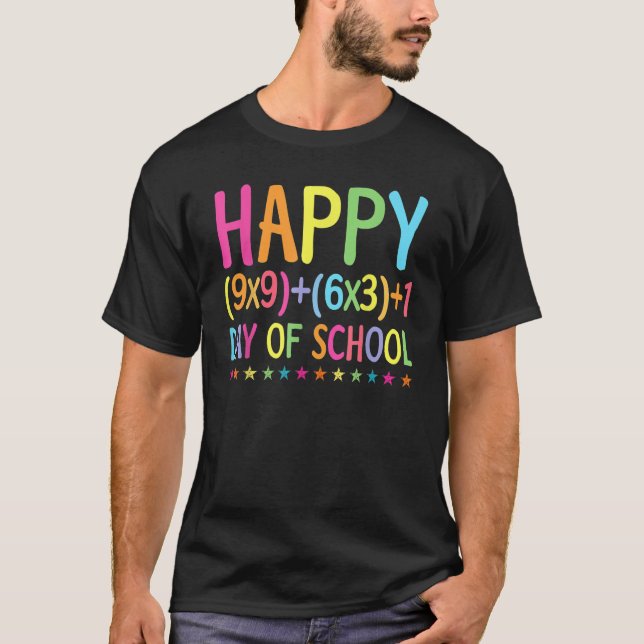 Camiseta Fórmula Matemática 100 Días De Chica Escolar De Ma (Anverso)