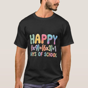 Camiseta Fórmula Matemática 100 Días De Colegio Ecuación Di