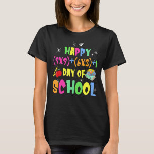 Camiseta Fórmula matemática 100 días de colegio Feliz 100 d