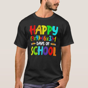 Camiseta Fórmula Matemática 100 Días De Colegio Profesor De