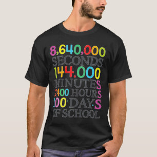 Camiseta Fórmula Matemática 100 Días De Colegio Profesor De