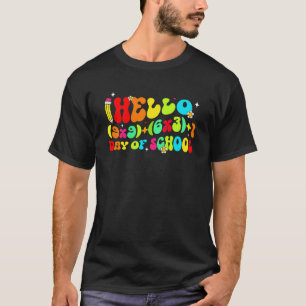 Camiseta Fórmula Matemática 100 Días De Colegio Profesor Gr