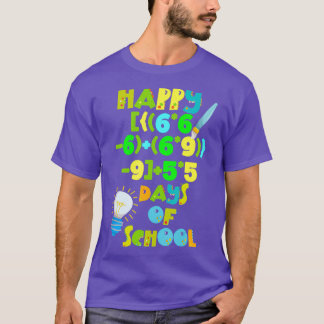 Camiseta Fórmula Matemática 100 Días De Educación Escolar E