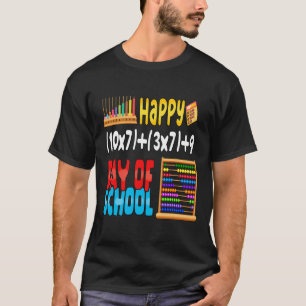 Camiseta Fórmula Matemática 100 Días De Escuela Para Estudi