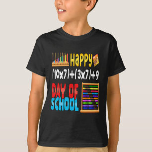 Camiseta Fórmula Matemática 100 Días De Escuela Para Estudi