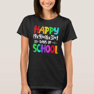 Camiseta Fórmula Matemática 100 Días De Escuela Profesor D