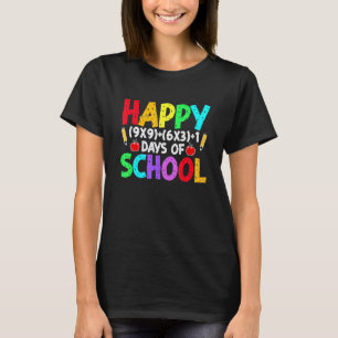 Camiseta Fórmula Matemática 100 Días De Escuela Profesor De