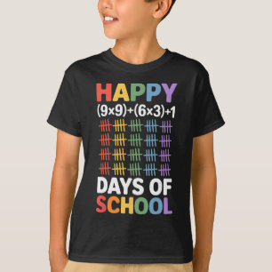 Camiseta Fórmula Matemática 100 Días De Escuela Profesor De
