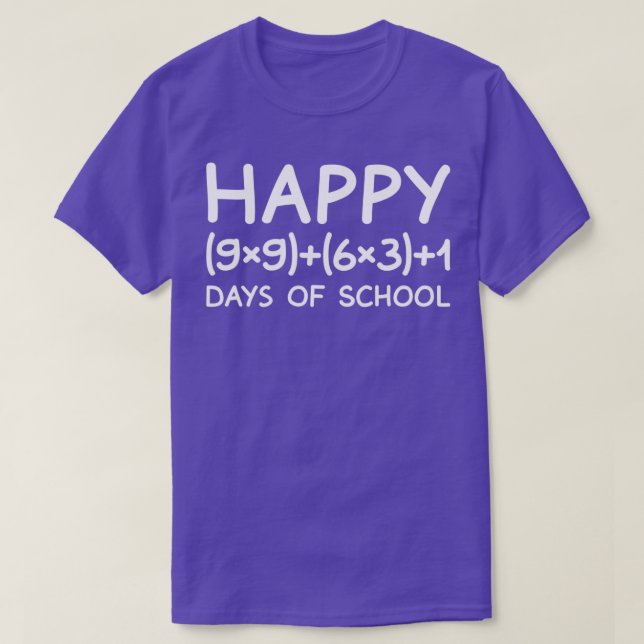 Camiseta Fórmula Matemática 100 Días De Maestra De Camisas  (Diseño del anverso)