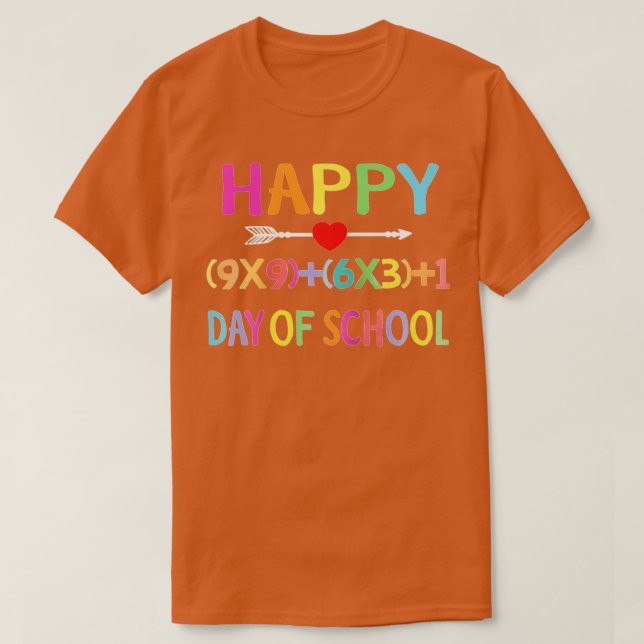 Camiseta Fórmula Matemática 100 Días De Maestra De Chicas E (Diseño del anverso)