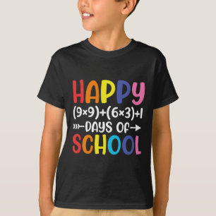 Camiseta Fórmula Matemática 100 Días De Maestra Divertida E