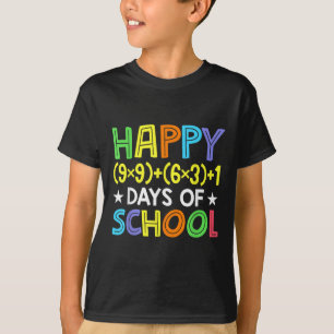 Camiseta Fórmula Matemática 100 Días De Maestra Divertida E