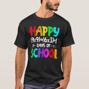 Camiseta Fórmula Matemática 100 Días De Maestra Divertida E