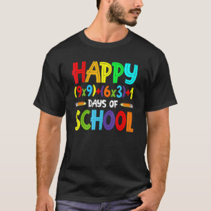 Camiseta Fórmula Matemática 100 Días de Maestra Escolar 100