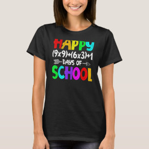 Camiseta Fórmula Matemática 100 Días De Maestra Matemática 