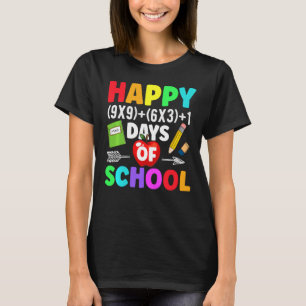 Camiseta Fórmula Matemática 100 Días De Maestra Matemática
