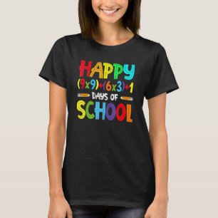 Camiseta Fórmula Matemática 100 días de maestro de matemáti