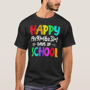 Camiseta Fórmula Matemática 100 días de maestro de matemáti