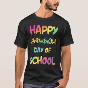 Camiseta Fórmula Matemática 100 Días De Regreso Al Té Escol