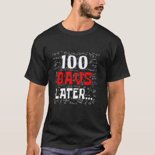 Camiseta Fórmula matemática 100 días después 100 días de es