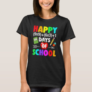 Camiseta Fórmula matemática de los 100 días de escuela 100