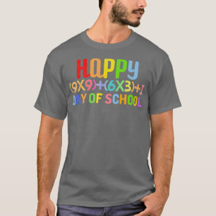 Camiseta Fórmula Matemática Feliz 100 Día De Escuela 2