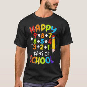 Camiseta Fórmula Matemática Feliz 100 Días De Colegio 100º