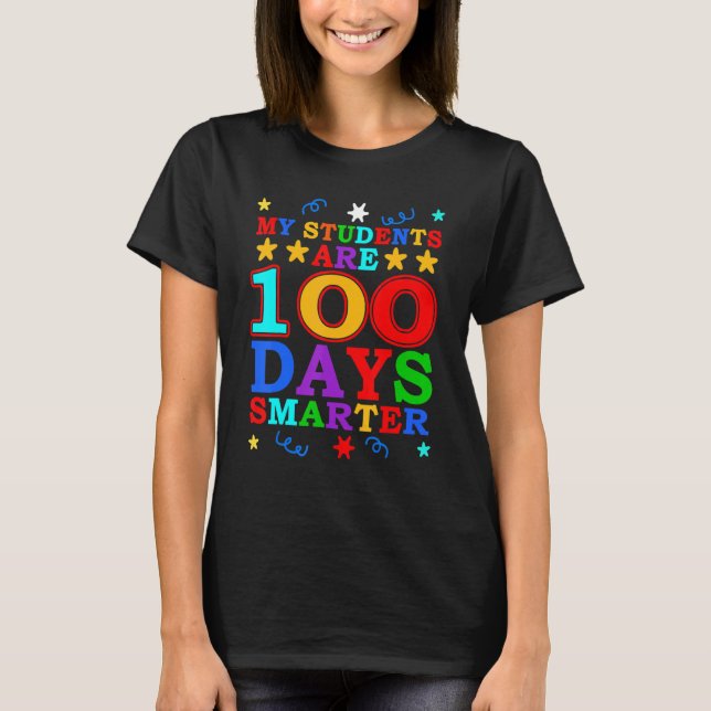 Camiseta Fórmula Matemática Feliz 100 días de escuela 100 d (Anverso)