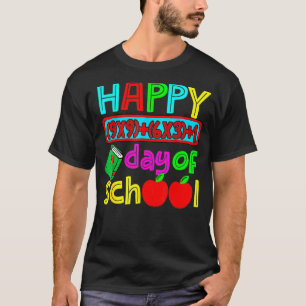 Camiseta Fórmula Matemática Infantil Feliz 100 Días Escolar