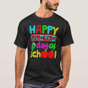 Camiseta Fórmula Matemática Infantil Feliz 100 Días Escolar