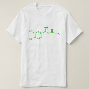 Camiseta Fórmula Química Molecular Adrenalina