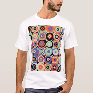 Camiseta Formularios Geométricos, Diseño de cosecha abstrac