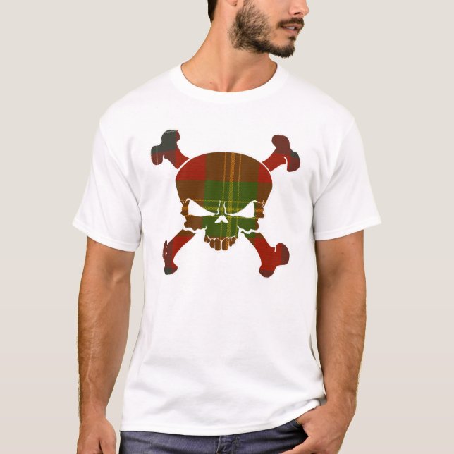 Camiseta Forrester Tartan Skull Sin Camisas Pancartas (Anverso)