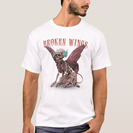 Camiseta Forsaken: Alas góticas surrealistas rotas