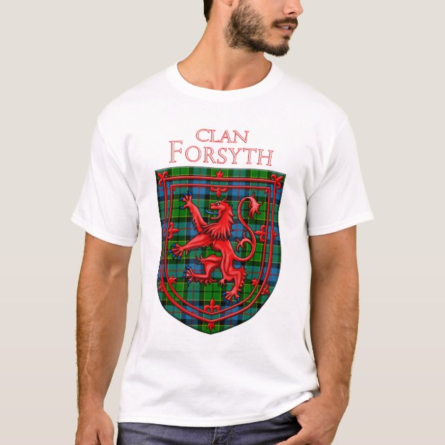 Camiseta Forsyth Tartan Scottish Plaid Lion Rampant (Anverso)