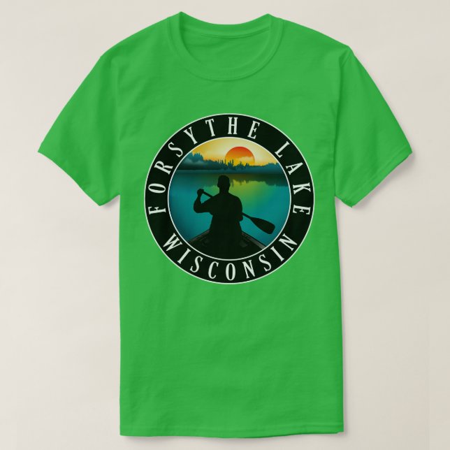 Camiseta Forsythe Lake Wisconsin Canoeing (Diseño del anverso)