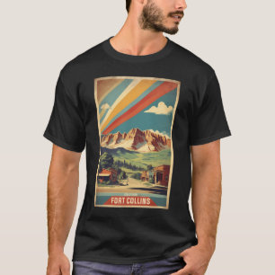 Camiseta Fort Collins Colorado Usa Viajes Vintage Turismo