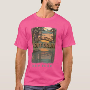 Camiseta Fort Drum Nueva York NY Tranquil Waters SD678
