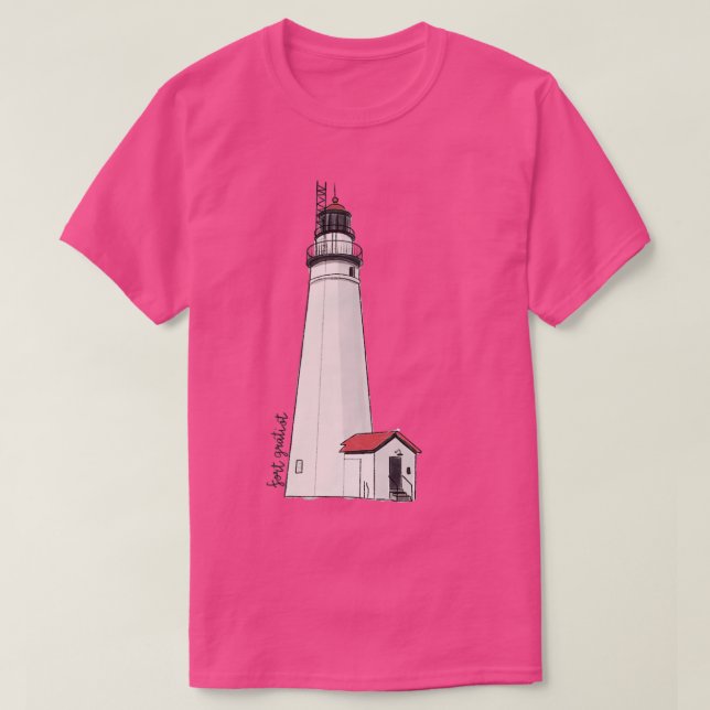 Camiseta Fort Gratiot Port Huron Lighthouse (Diseño del anverso)
