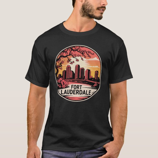 Camiseta Fort Lauderdale City Florida USA (Anverso)