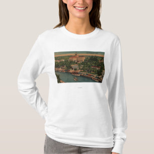 Camiseta Fort Lauderdale, FL - vista del nuevos río y cort