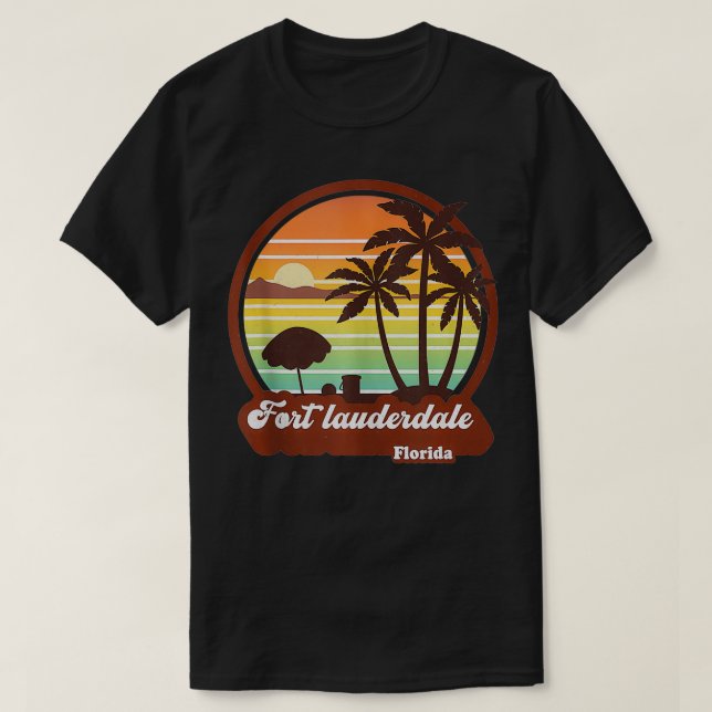 Camiseta Fort Lauderdale Florida Beach Souvenir FT Lauderda (Diseño del anverso)