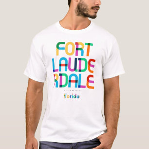 Camiseta Fort Lauderdale Florida de mediados de siglo, Arte