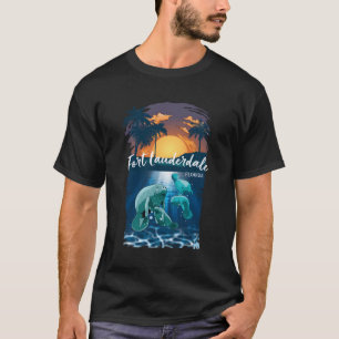 Camiseta Fort Lauderdale Florida Manatee Regalos Para Hombr
