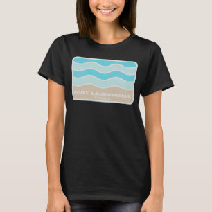 Camiseta Fort Lauderdale Florida Retro FL Waves Beach Souve