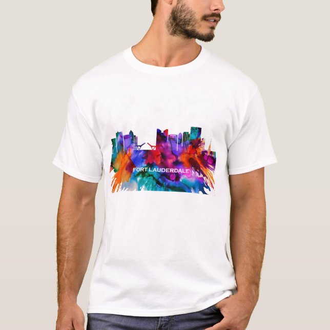 Camiseta Fort Lauderdale Skyline (Anverso)